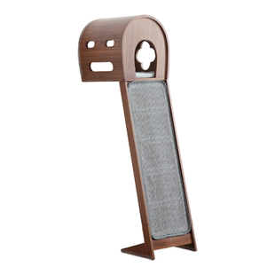 Homeaire阳台剑麻猫抓板耐磨实木猫爬架靠墙不占地猫窝猫抓板一体