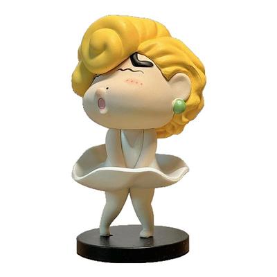 蜡笔小新搞怪系列盲盒梦露女仆卡通可爱手办桌面摆件装饰生日礼物