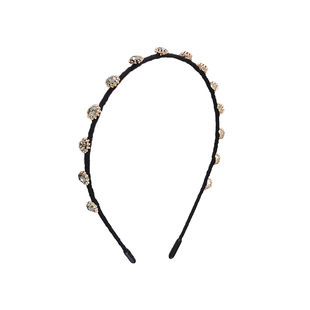 发箍高级感复古港风发捆韩国气质水钻发夹ins头发细压发碎发头箍