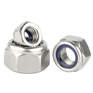 304不锈钢防松螺母防锁死螺帽防滑自锁油煮螺丝帽M5M6M8M10M12M20