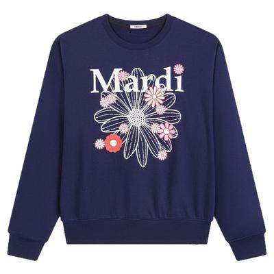 MARDI小雏菊纯棉宽松印花卫衣