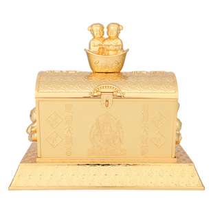 现货正品李居明2026马年吉祥物暗格和合大财箱摆件招财胜利摆设