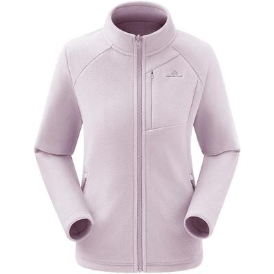 拓路者冬季冲锋衣抓绒内胆女前胸拉链口袋双面绒保暖摇粒绒外套