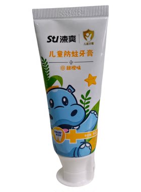 涑爽儿童防蛀牙膏3-12岁60克