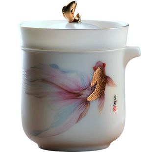 容山堂黄旭东大师羊脂玉旅行茶具套装便携式一壶三杯功夫茶具户外