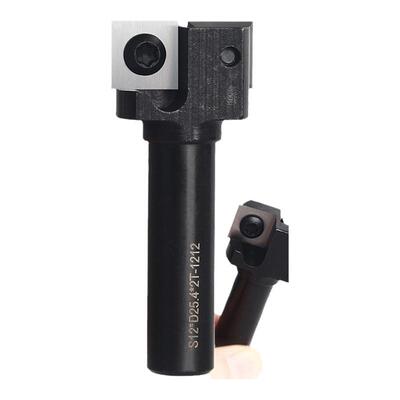 蓝胜舍弃式机夹刀破板1/2柄可拆卸式2刃T型刀清底铣刀盘木工铣刀