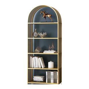 简约现代网红置物架客厅收纳落地办公室铁艺白色搁板多层拱形家用