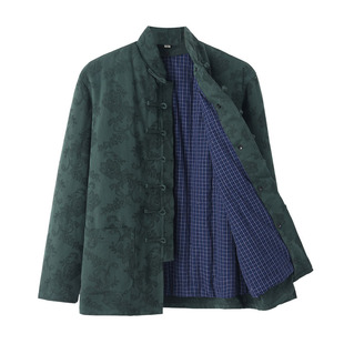 冬季加厚唐装男棉花棉袄纯手工可拆卸外套中式棉衣中老年盘扣棉服