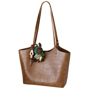 托特包女大容量2025新款通勤百搭单肩包高级感腋下包上班上课大包