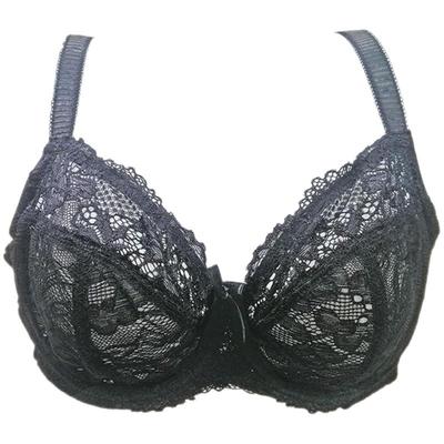 欧美风超薄镂空透气有钢圈文胸