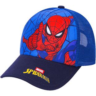蜘蛛侠儿童帽子男孩宝宝防晒帽夏男童遮阳帽鸭舌帽棒球帽太阳帽男