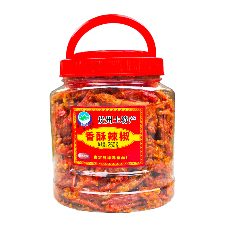 贵定香酥辣椒250g佳常备贵州特产油炸香辣脆辣椒吃粉面餐馆下酒菜