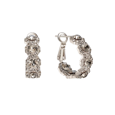 SHINE萱子饰品优雅奢华水钻耳环百搭耳饰日常耳扣耳圈生日礼物