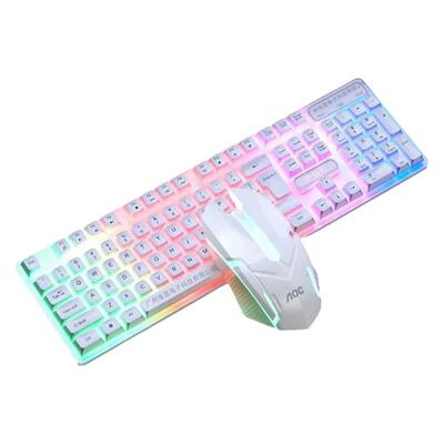 冠捷AOCKM100有线USB炫彩发光