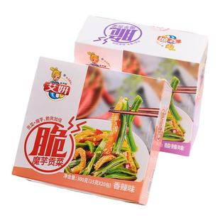 艾妍魔芋贡菜15g大包香辣酸辣蒜香脆爽贡菜酱腌菜开袋即食魔芋爽