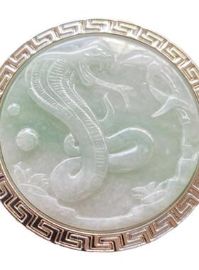 天然翡翠玉石皮带扣男士皮带扣腰带扣时尚休闲百搭商务款皮带扣