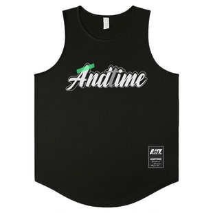 ANDTIME【破浪】美式跑步健身美式篮球运动背心t恤宽松速干休闲潮