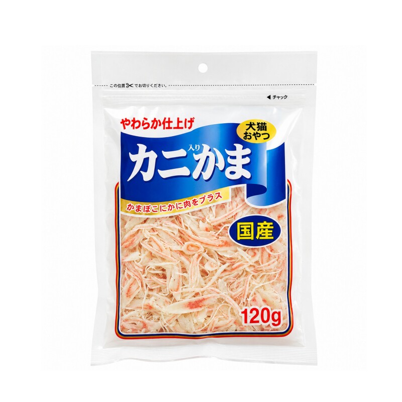 日本进口犬猫用蟹肉棒零食训练奖励点心鳕鱼蟹肉营养美味宠物食品