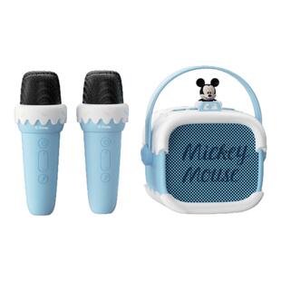 迪士尼儿童话筒音响一体麦克风卡拉OK家用唱歌机家庭KTV无线蓝牙