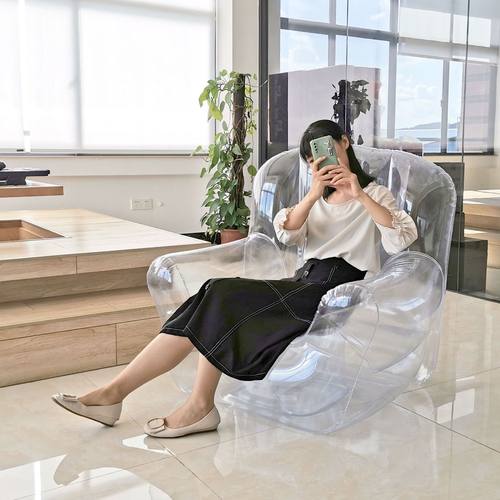 塞娃娃透明沙发充气女皇沙发欧式艺术单人椅创意摄影道具厂家直销