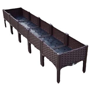 架高阳台种植箱种菜盆花箱屋顶花槽花架花盆塑料组合长方形户外