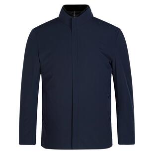 梦特娇[可卸水貂毛/白鸭绒]羽绒服男商务立领中长外套1DW52241340