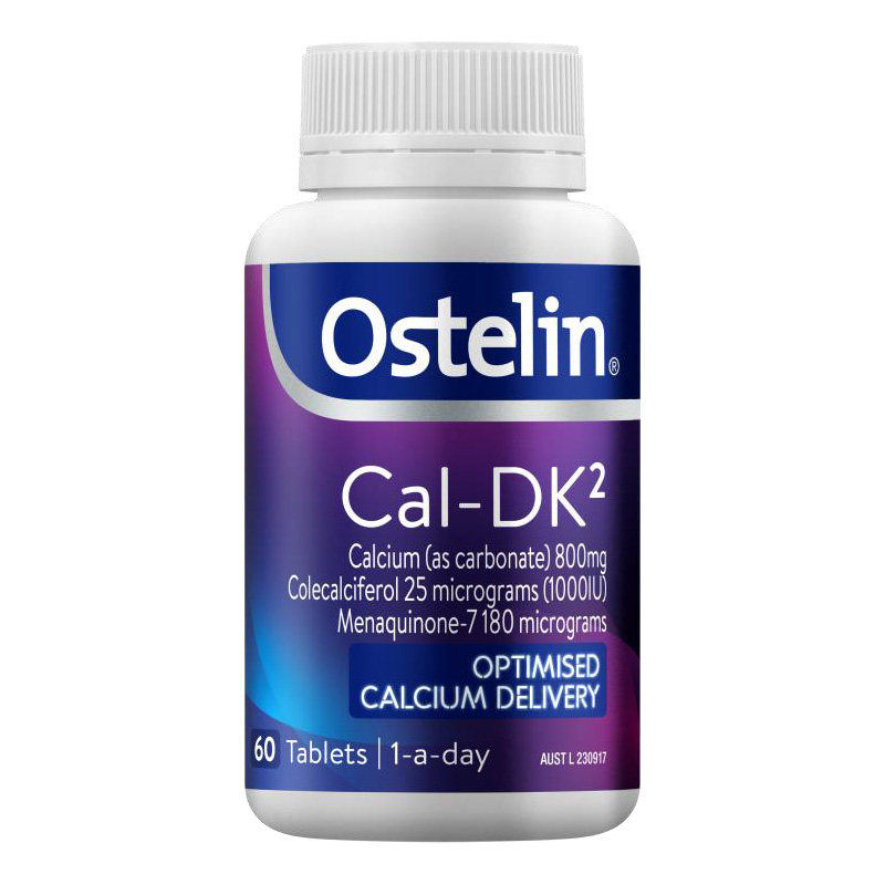 Ostelin奥斯特林成人孕妇维生素k2中老年vd3钙片60粒*2瓶澳洲进口