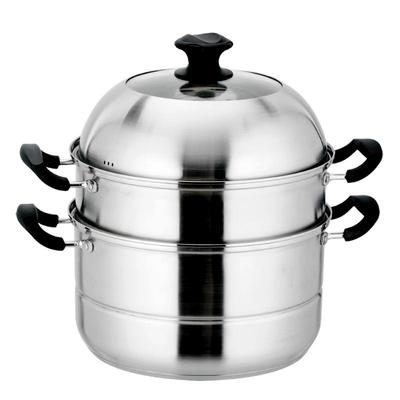 顺发蒸锅26-32cm蜜厨三层蒸锅304