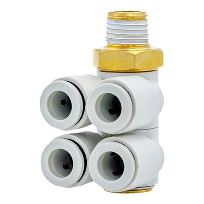 CKT 双头2组接头 气动插管KQ2ZD04/06/08/10/12-01S/02S/03S/04S