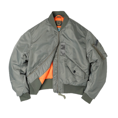 工装MA-1飞行员夹克女短款