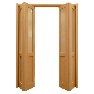 三联动推拉门宋代美学极简原木风玻璃门新中式书房吊轨隔断折叠门