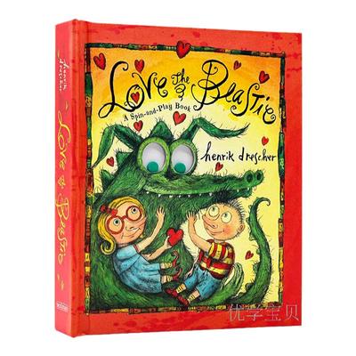 怪兽是爱宠 立体操作书 Love the Beastie A Spin-and-play Book英文原版 儿童精美英语绘本 增添阅读乐趣 好玩有趣 Workman出品