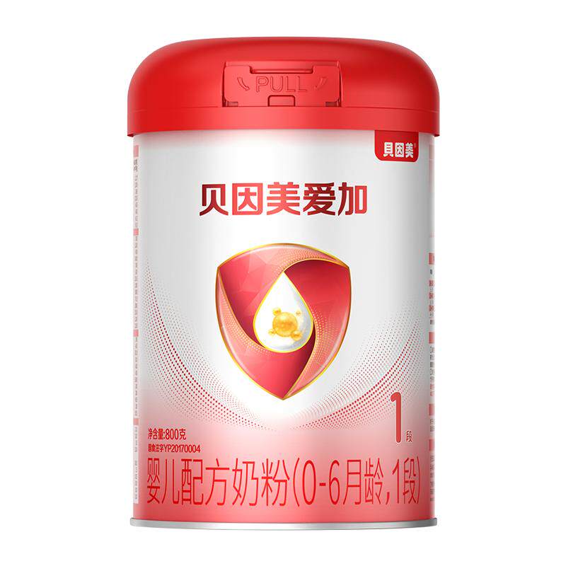 贝因美爱加1段乳铁蛋白奶粉800g