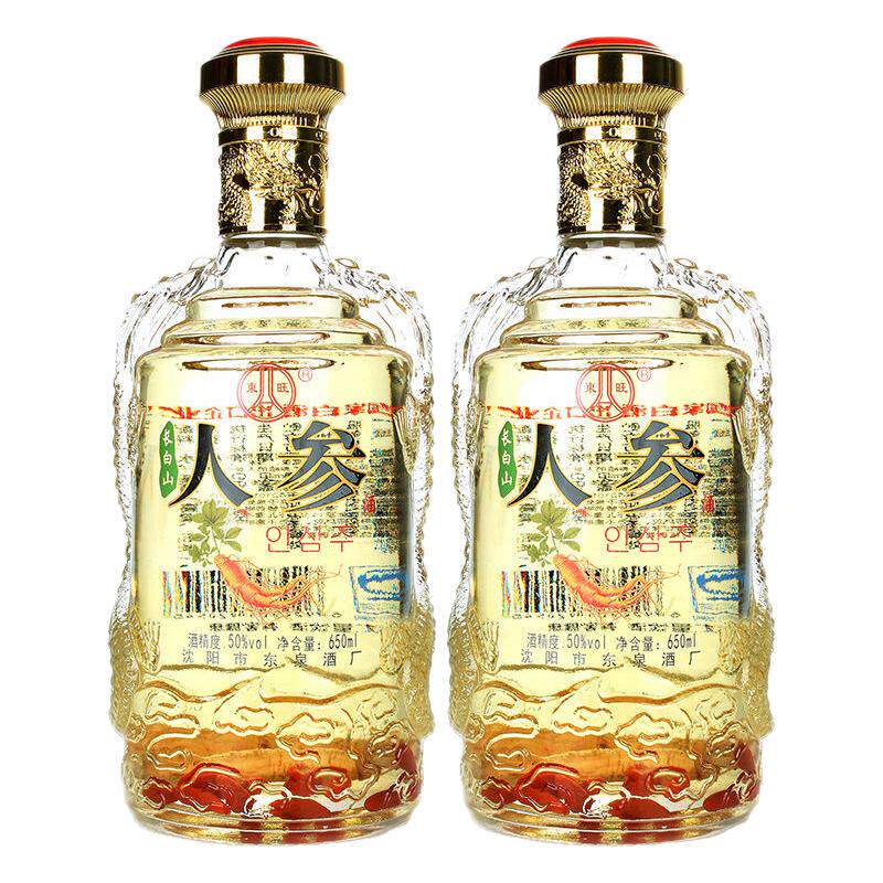 东旺D12东北人参酒650ml*6瓶整箱
