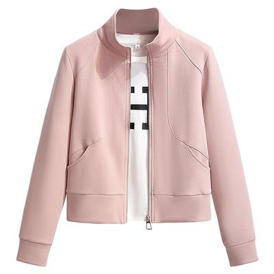 黑色立领卫衣开衫外套女爆款上衣