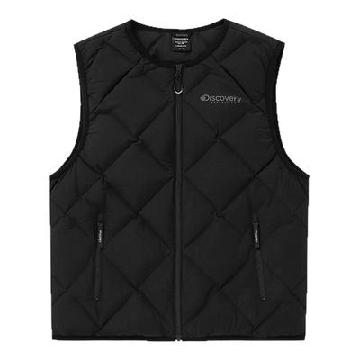 Discovery探索户外露营90鹅绒羽绒马甲保暖内搭马夹背心男女冬
