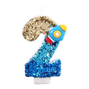 数字生日蜡烛蛋糕派对装饰生日蜡棒球数字2026新款网红ins风浪漫