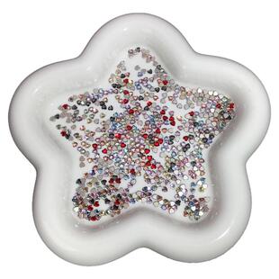 DANA施家同款高品质1比1仿华子平底异形桃心3.0mm美甲钻小号迷你