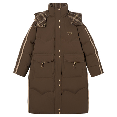 Eptison复古连帽90白鸭绒羽绒服