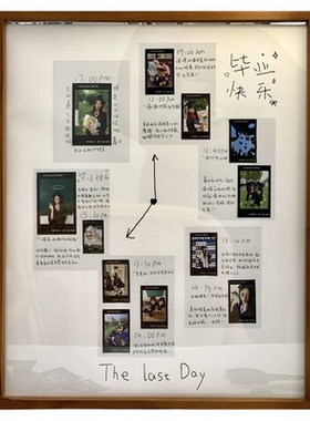 毕业手账纪念相框材料包