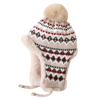 儿童冬季加绒加厚雷锋帽保暖护耳