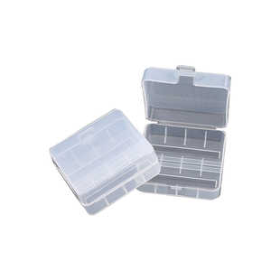 26650电池收纳盒 单节双节透明塑料盒 1节2节电池储存放置保护盒