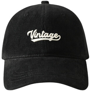 秋冬灯芯绒棒球帽胡茬叔叔原创软顶帽子大头围深帽桶鸭舌帽男女生