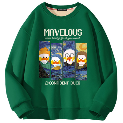 真维斯青少年加绒加厚卫衣秋冬款