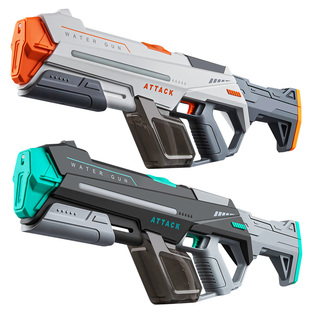 手自一体水枪玩具电动连发儿童玩具喷水男孩高压力射程远灯光蓄能