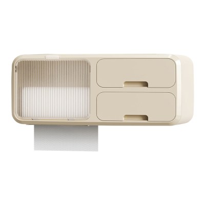 浴室纸巾盒壁挂式卫生间卷纸洗脸巾收纳免打孔厕所防水抽纸置物架