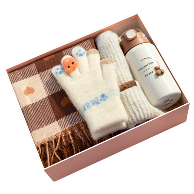 可作披肩可围，韩系格子围巾高档