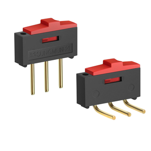 5只 |Dicomon滑动开关超薄左右拨档BSI-10H贴片小微型拨动开关2档