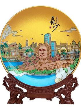 长沙旅游纪念品双面雕刻风景礼物