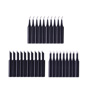 黑金钢烙铁头 936焊台通用洛铁头内热式无铅焊嘴刀口马蹄弯头焊头